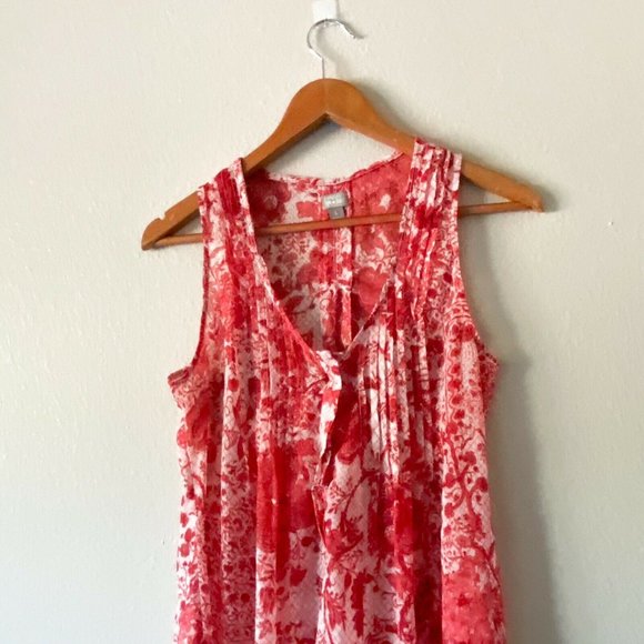 Converse One Star Sleeveless Pink Floral Pleated - Picture 2 of 5